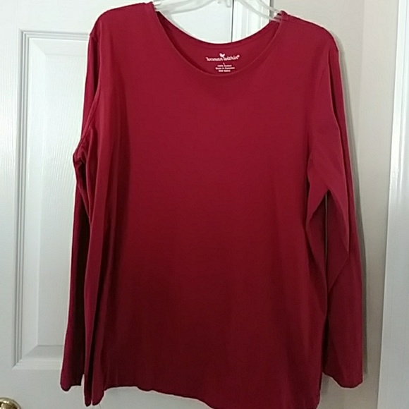 cherry color t shirt